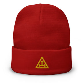 Royal Arch Chapter Beanie - Golden Embroidery - Bricks Masons