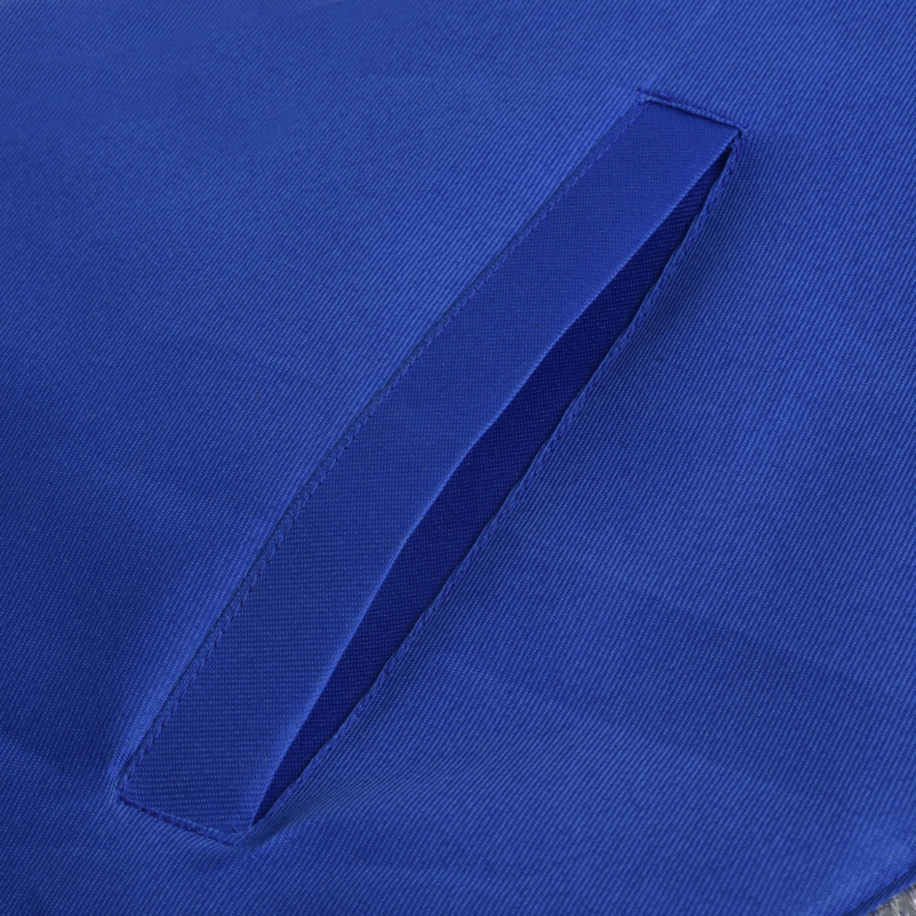 Marshal Blue Lodge Officer Apron - Silver Fringe & Side Tabs - Bricks Masons