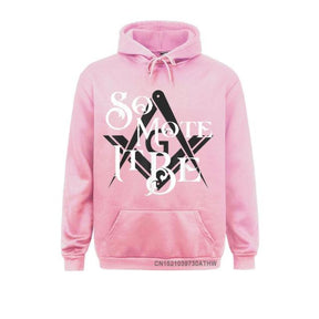 Master Mason Blue Lodge Hoodie - "So Mote It Be" Square and Compass G - Bricks Masons
