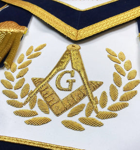 Master Mason Blue Lodge Regalia Set - Navy - Bricks Masons