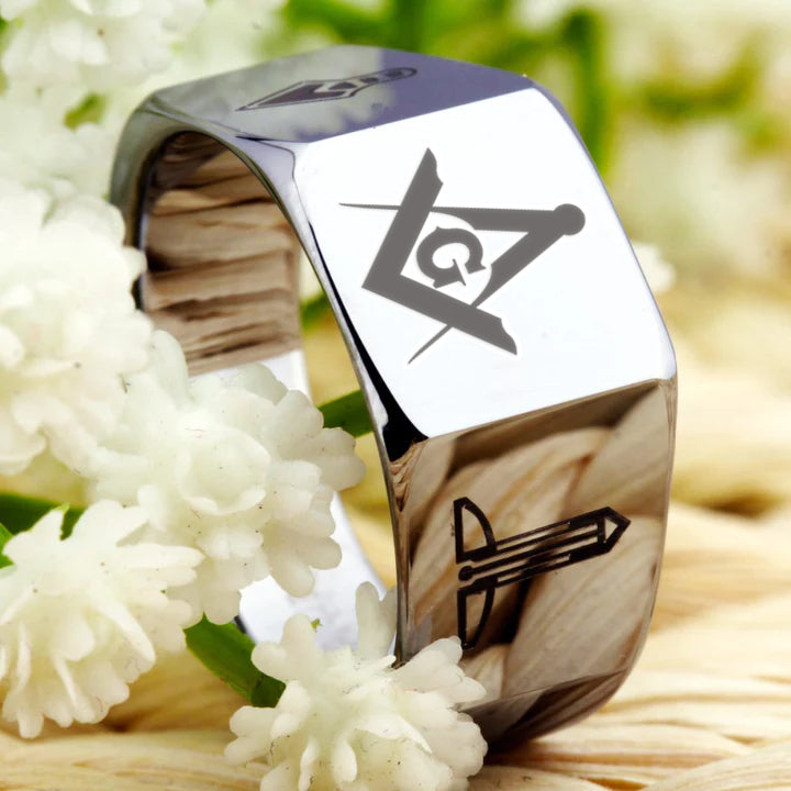 Master Mason Blue Lodge Ring - Various Sizes - Bricks Masons
