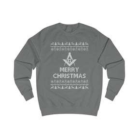 Master Mason Blue Lodge Sweatshirt - Ugly Merry Christmas Sweater - Bricks Masons