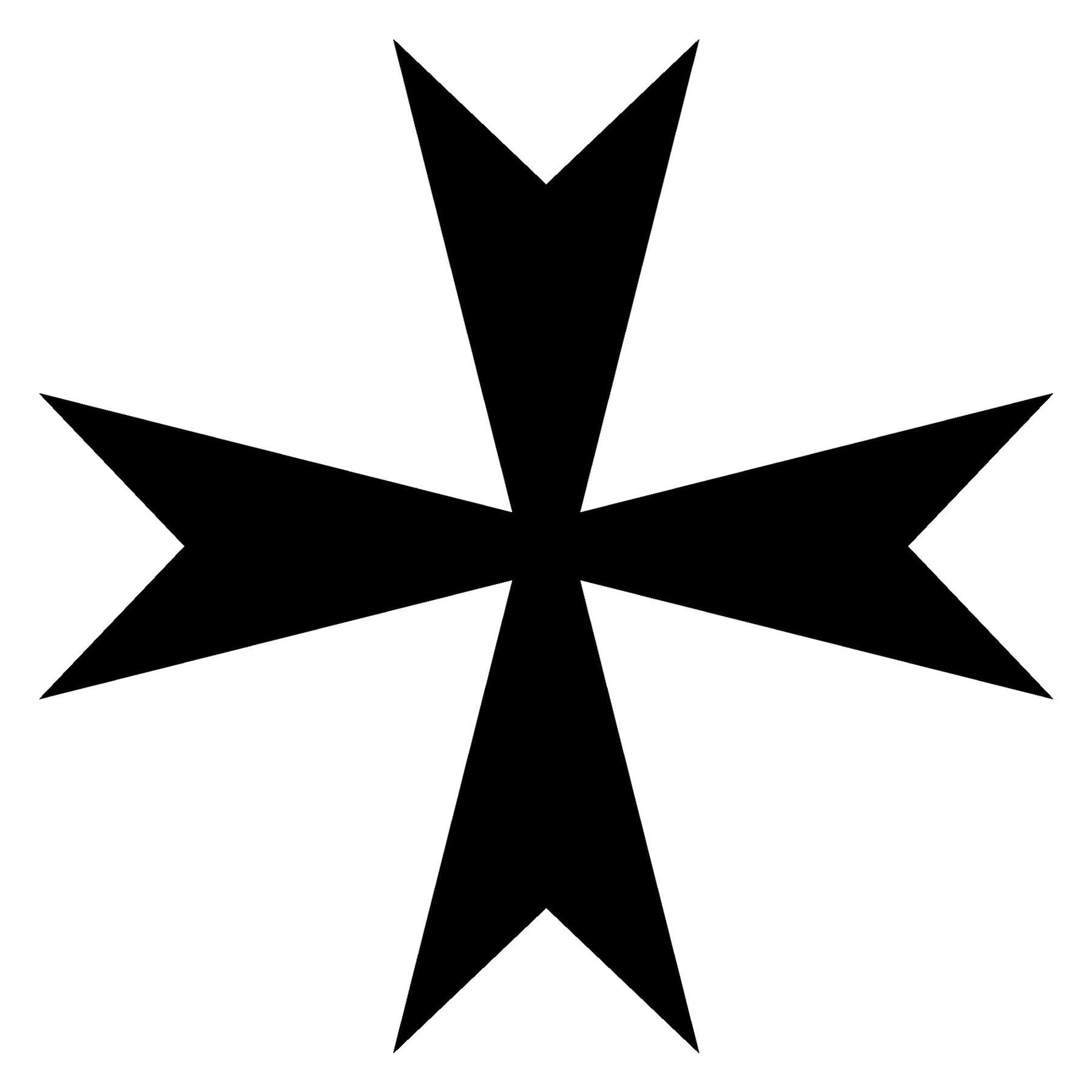 Order of Malta Commandery Ring - Black Tungsten - Bricks Masons