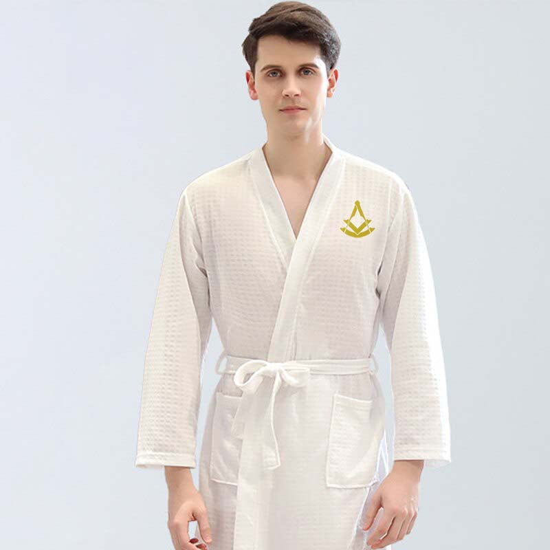 Past Master Blue Lodge Bathrobe - Various Colors - Bricks Masons
