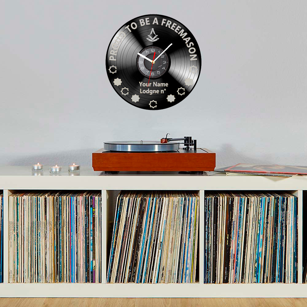 Past Master Blue Lodge Clock - Vinyl Record - Bricks Masons