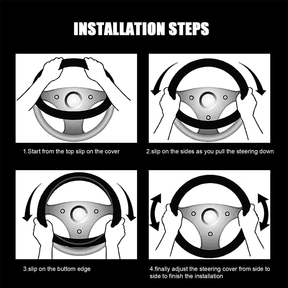 Past Master Blue Lodge California Regulation Steering Wheel Cover - White & Gold - Bricks Masons