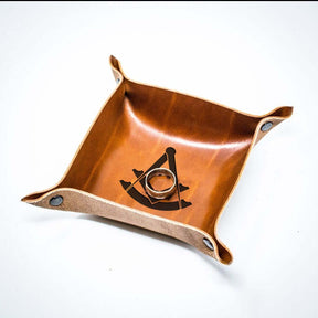 Past Master Blue Lodge Valet Tray - Various Colors - Bricks Masons