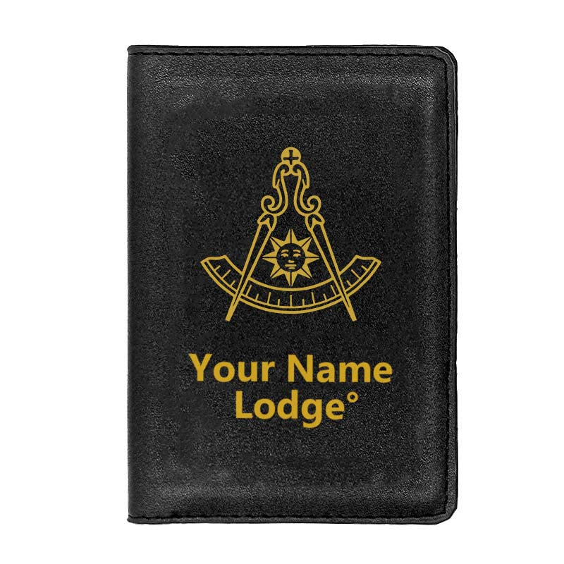 Past Master Blue Lodge California Regulation Wallet - Black & Brown - Bricks Masons