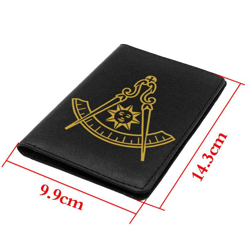 Past Master Blue Lodge California Regulation Wallet - Black & Brown - Bricks Masons