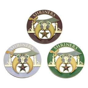 Shriners Car Emblem - Different colors Medallion - Bricks Masons