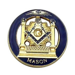 Master Mason Blue Lodge Lapel Pin - Compass & Square G Temple Mason - Bricks Masons