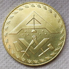 French Masonic - Loge des Droits de l'Homme Coin - Bricks Masons