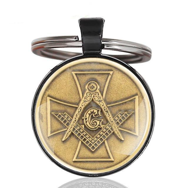 Knight Templar Masonic Key Chain Multiple Colors - Bricks Masons