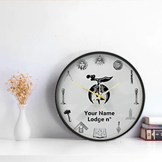 Shriners Clock - Frame with LED - Bricks Masons