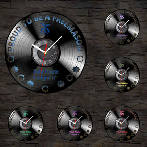 Shriners Clock - Vinyl Record - Bricks Masons