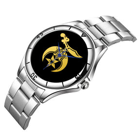 Shriners Wristwatch - Stainless Steel - Bricks Masons