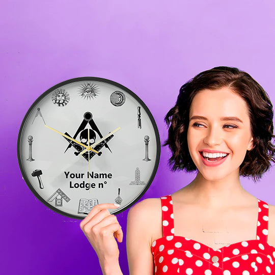 Widows Sons Clock - Frame with LED - Bricks Masons